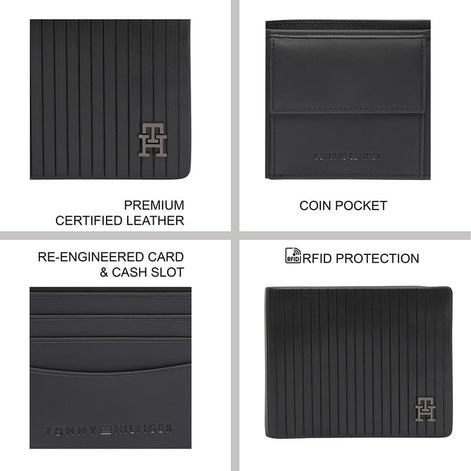 Tommy Hilfiger - MERIDAS Leather Wallet For Men