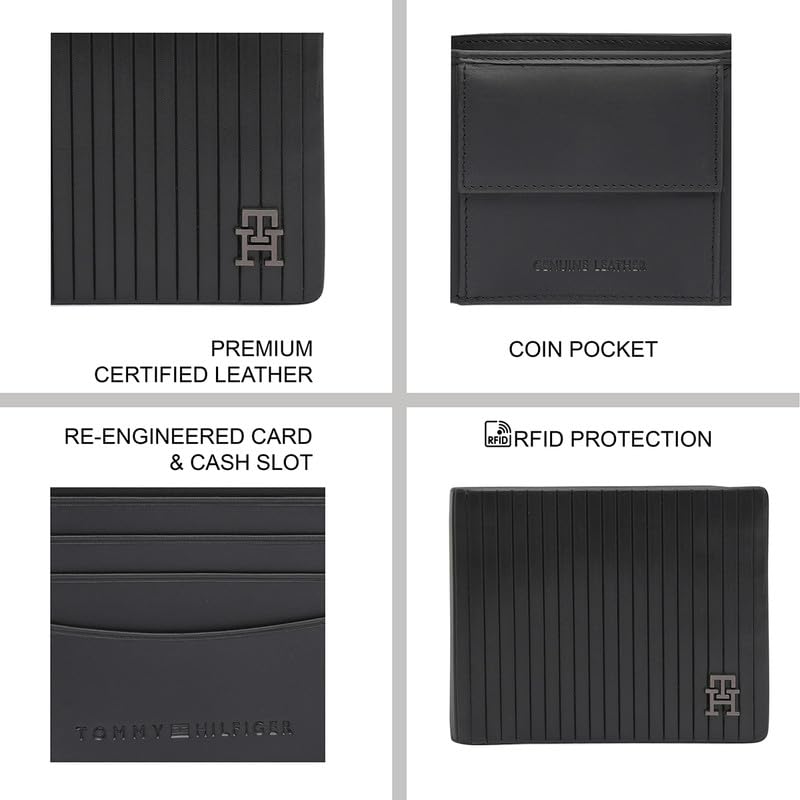 Tommy Hilfiger - MERIDAS Leather Wallet For Men