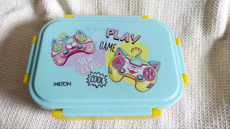 MILTON CANDY TIFFIN Insulated Inner Stainless Steel Tiffin Box BLUE VEG BOX 2 Containers Lunch Box  (520 ml)
