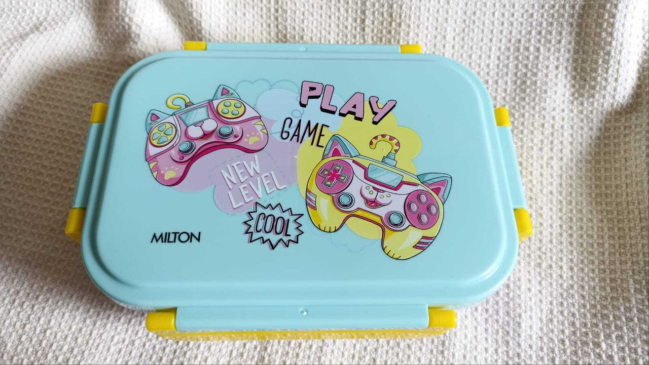 MILTON CANDY TIFFIN Insulated Inner Stainless Steel Tiffin Box BLUE VEG BOX 2 Containers Lunch Box  (520 ml)