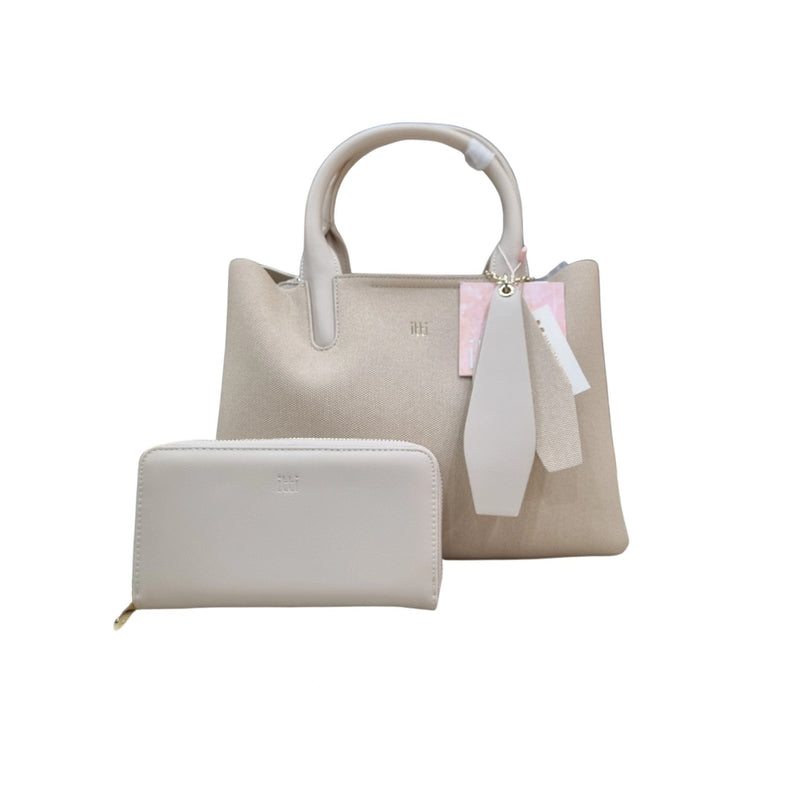 Itti Ladies Canvas Handbag MD — Women's Tan Bag