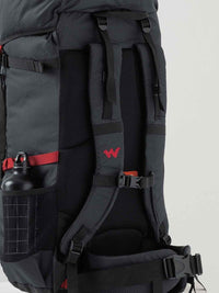 Wildcraft Rock & Ice 50 L rucksack in Black - hydration sleeve