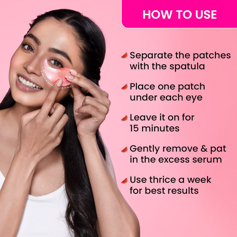 Dot & Key Watermelon Hydrogel Under-eye Patches texture
