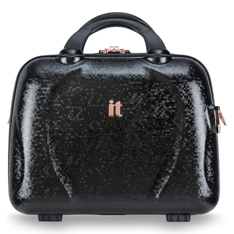 IT Luggage Sparkle Black Vanity Case