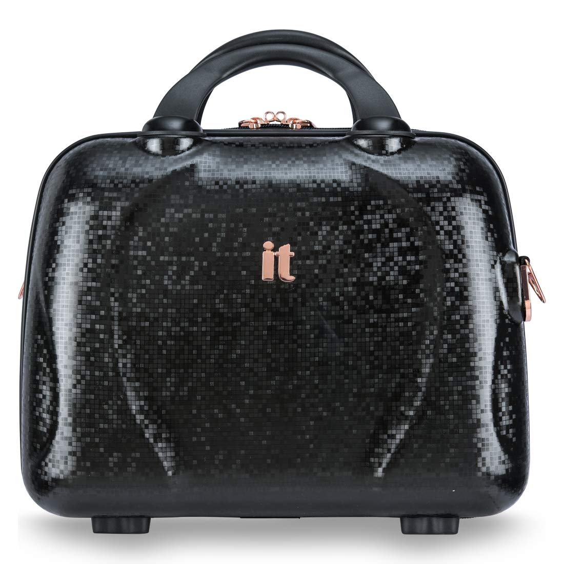 IT Luggage Sparkle Black Vanity Case