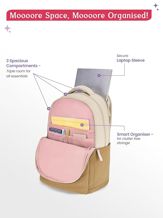 Genie Marshmallow School Bag - image 4 of 9 - Backpack