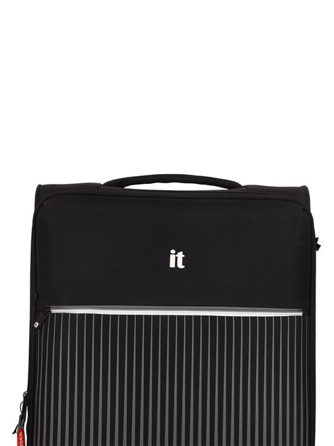 IT Luggage The Lite Black Trolley Bag