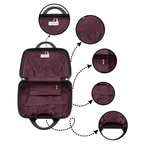 IT Luggage Sparkle Pink Vanity Case
