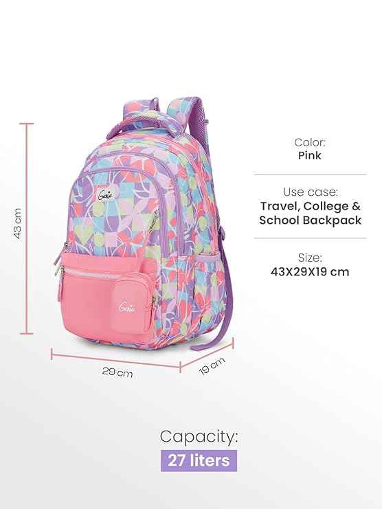 Genie Pixelpop School Bag - image 3 of 6 - Backpack