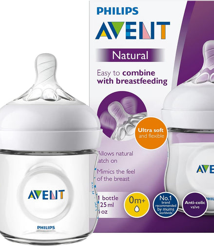 Philips Avent Natural 2.0 Baby Bottle 4oz front view