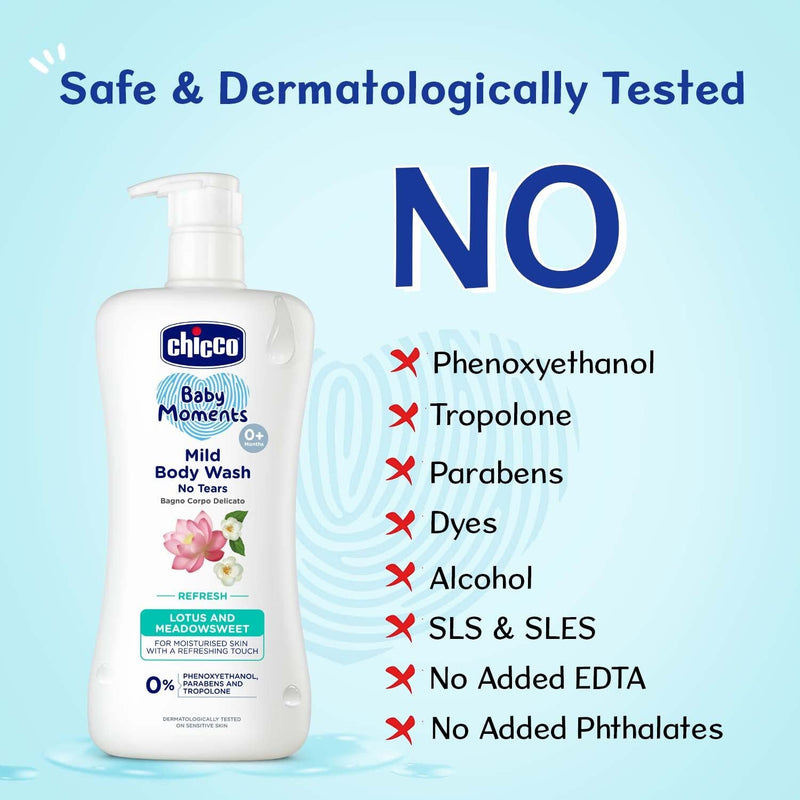 Chicco Baby Moments Mild Body Wash Refresh – Hydrating & Soothing Care - image 5 of 18 - Baby Care
