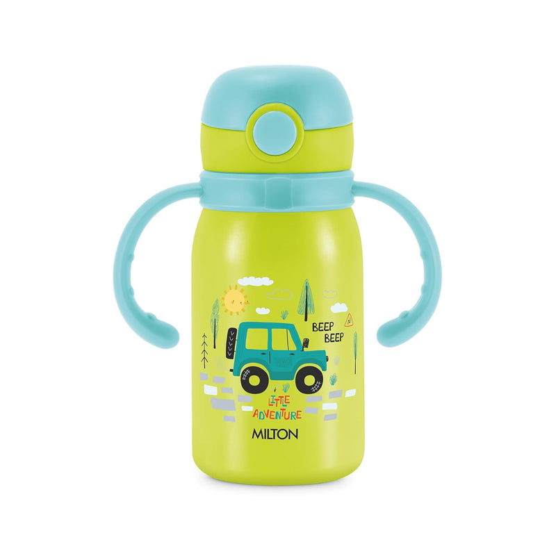Milton Fountain Stainless Steel Kids Bottle — side view