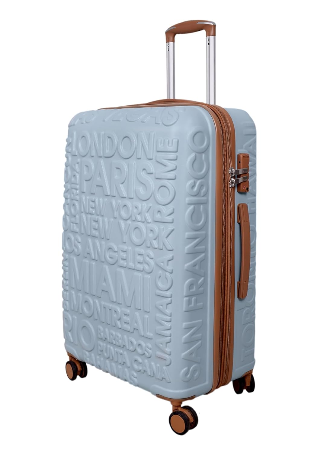 IT Luggage Destinations Pearl Blue Trolley Bag