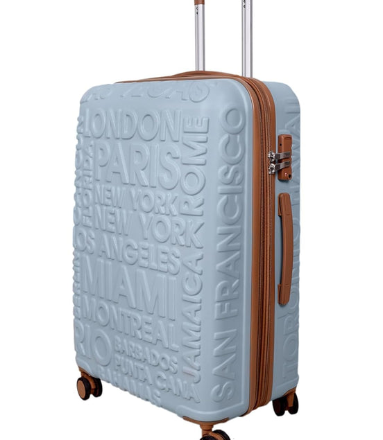 IT Luggage Destinations Pearl Blue Trolley Bag