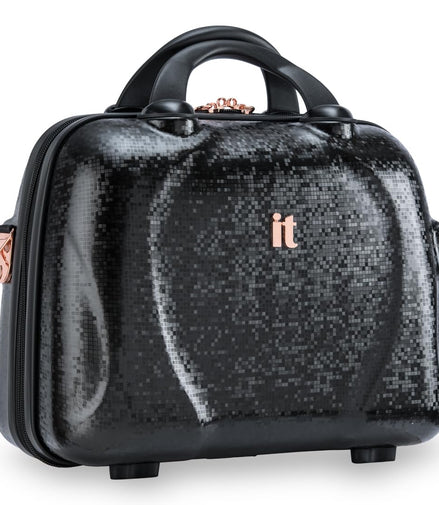 IT Luggage Sparkle Black Vanity Case