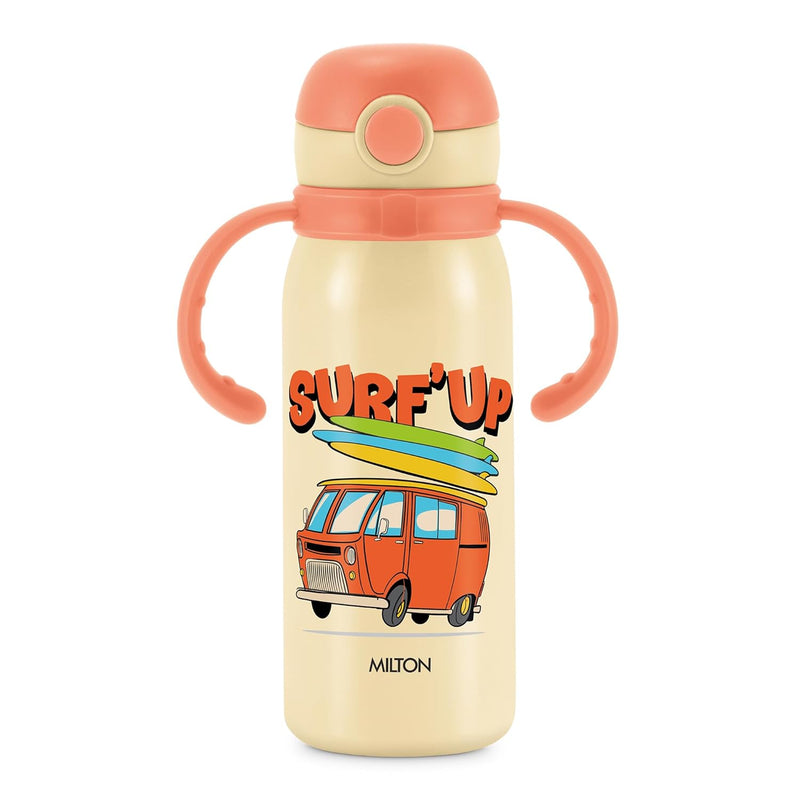 Milton Fountain Stainless Steel Kids Bottle — angle view