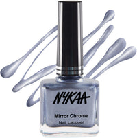 Nykaa Mirror Chrome Nail Enamel — side view