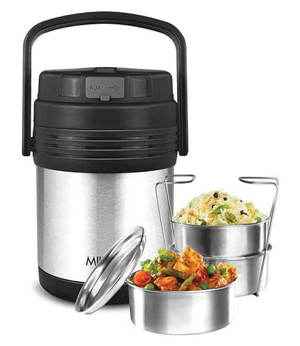 Milton Woofer Thermosteel Tiffin with Bluetooth Speaker 900ml