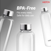 Milton Costa Plastic Water Bottle 1000ml Transparent — angle view