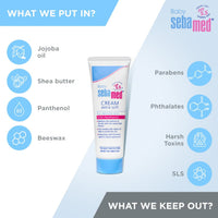 Sebamed Baby Extra Soft Cream 50ml — travel-size pH 5.5 baby moisturiser