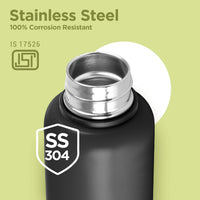 Milton Black Panther Wakanda Forever 3D Print Thermosteel Bottle 725ml — angle view