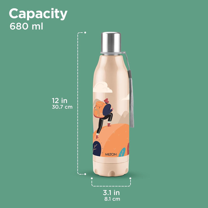 Milton Steel Linear Insulated Water Bottle