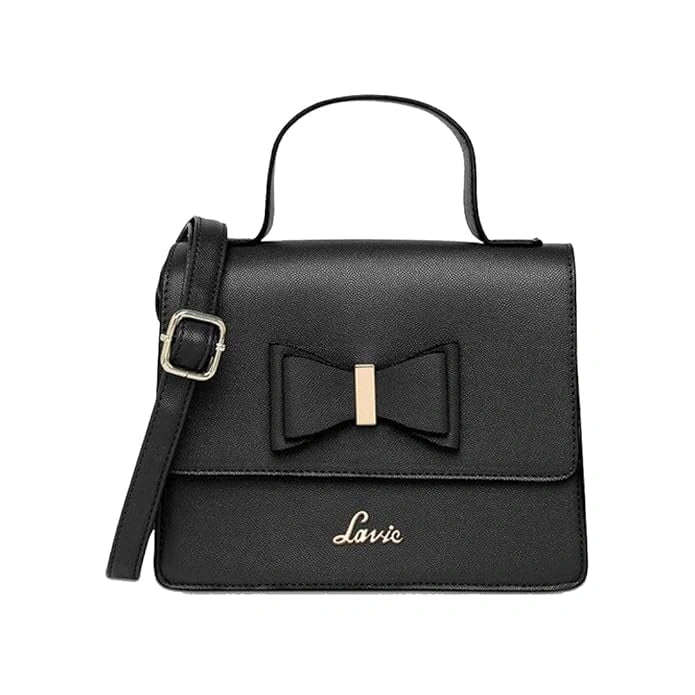 Lavie Bow Small Satchel Handbag — Off White