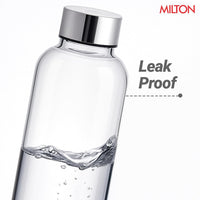 Milton Costa Plastic Water Bottle 1000ml Transparent — back view