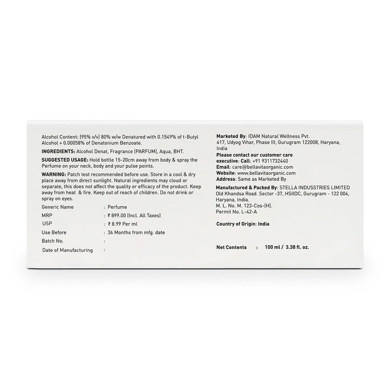 BELLA VITA ORGANIC ROSE WOMEN PERFUME - image 5 of 8 - Perfume
