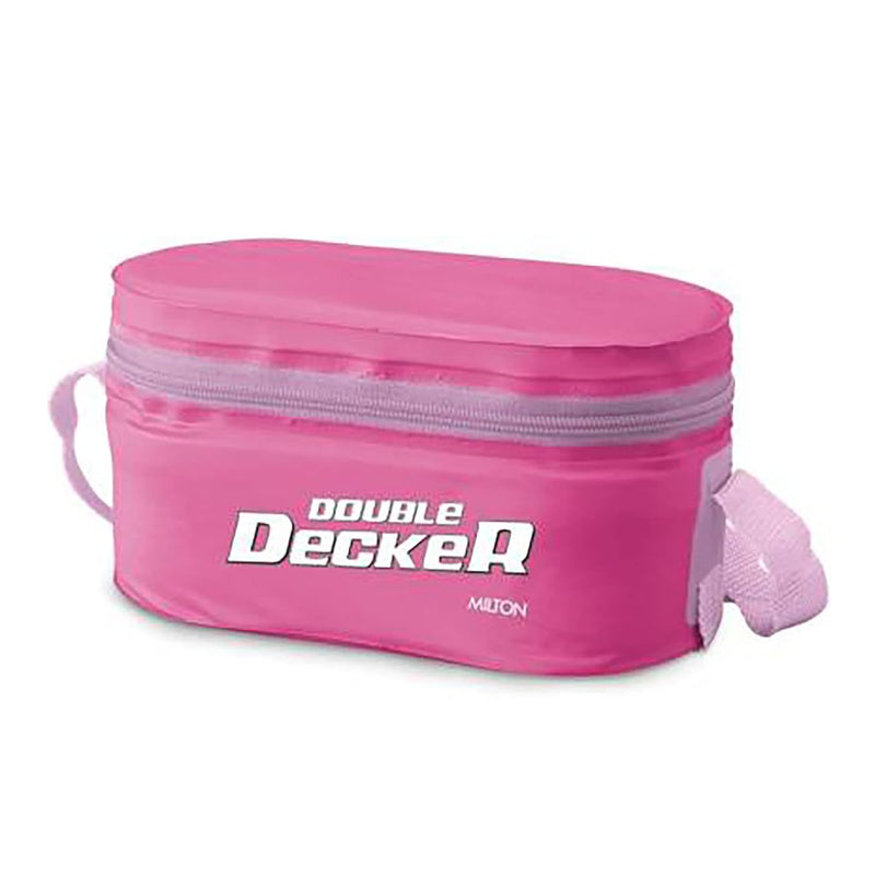 Milton Double Decker Plastic Lunch Box — angle view