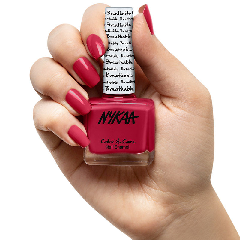 Nykaa Breathable Nail Enamel — back view