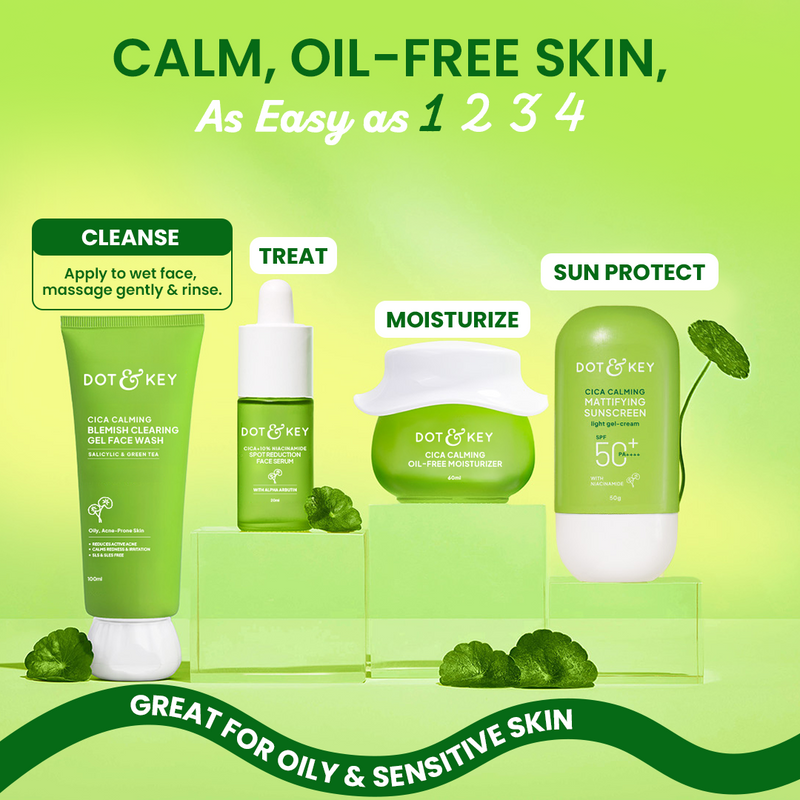 Dot & Key Cica + Salicylic Gel Face Wash pack