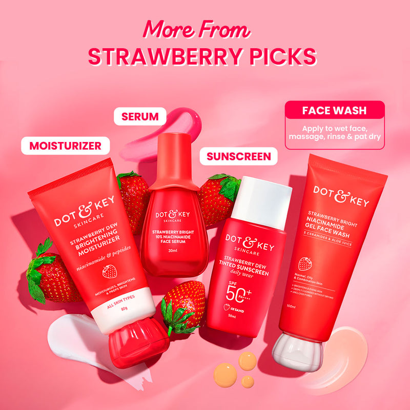 Dot & Key Strawberry Bright Niacinamide Gel Face Wash results
