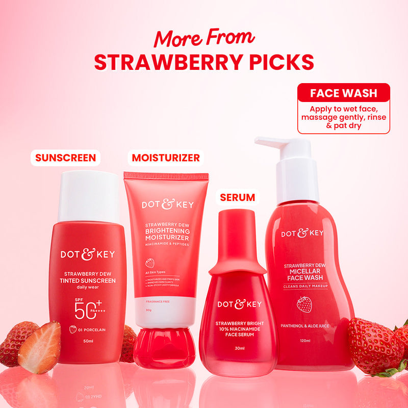 Dot & Key Strawberry Dew Micellar Face Wash results