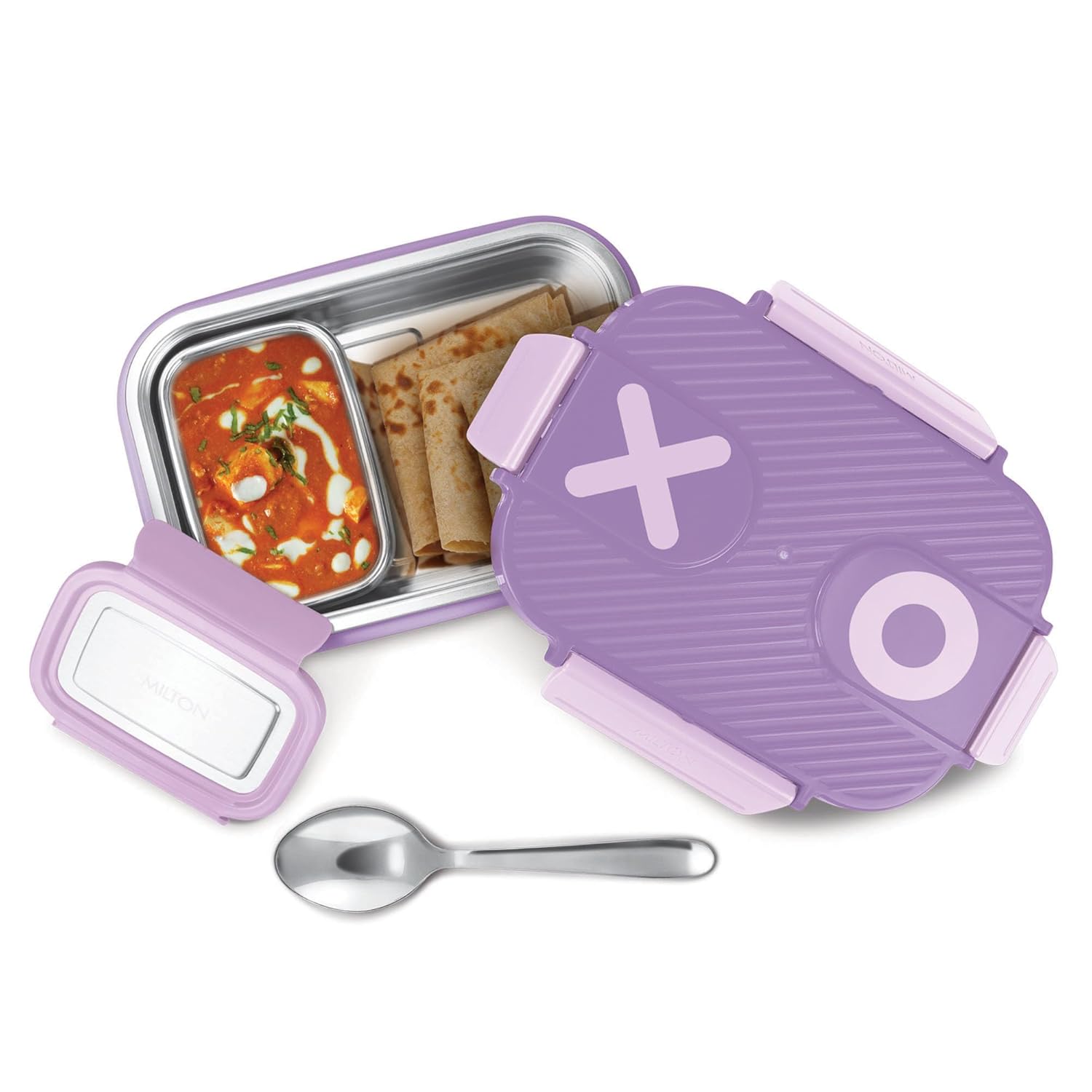 MILTON Wondermeal PU Insulated 680 ml I Leak Proof with Side Lock I Tiffin Box for School