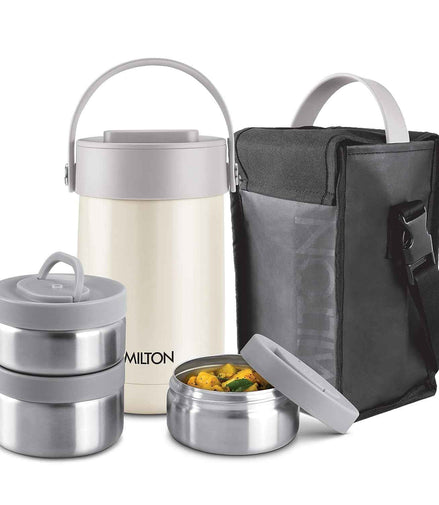 Milton Glamour Thermosteel Insulated Stainless Steel Tiffin Box