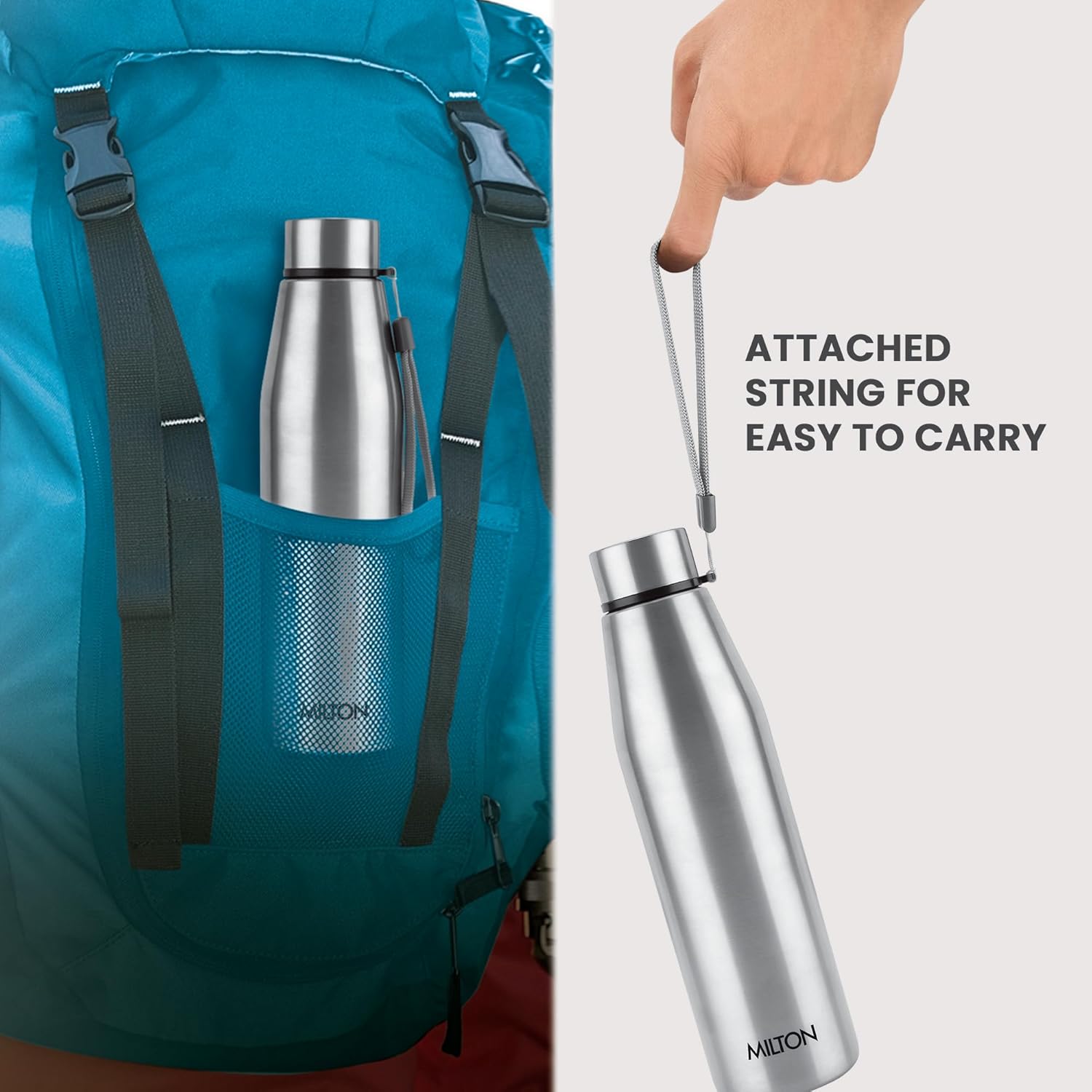 MILTON Drift 1000 Stainless Steel Water Bottle 950 ml | Set of 3