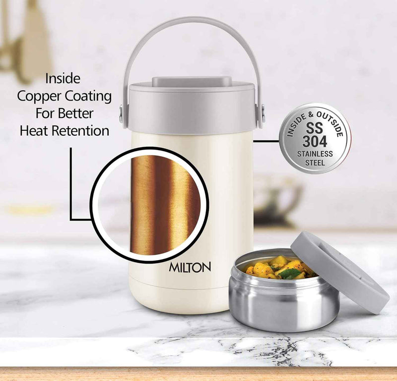 Milton Glamour Thermosteel Insulated Stainless Steel Tiffin Box