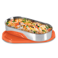 Milton Steel Slider Stainless Steel Container — back view