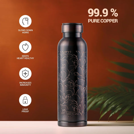 MILTON Copper Swasth Water Bottle | 940 ml