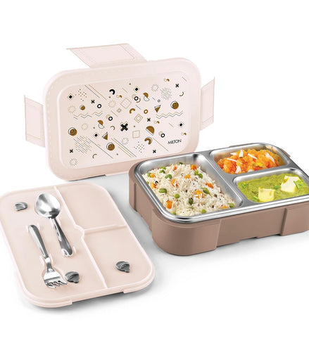 Milton Bravo 3 Steel Thermoware Lunchbox 600ml