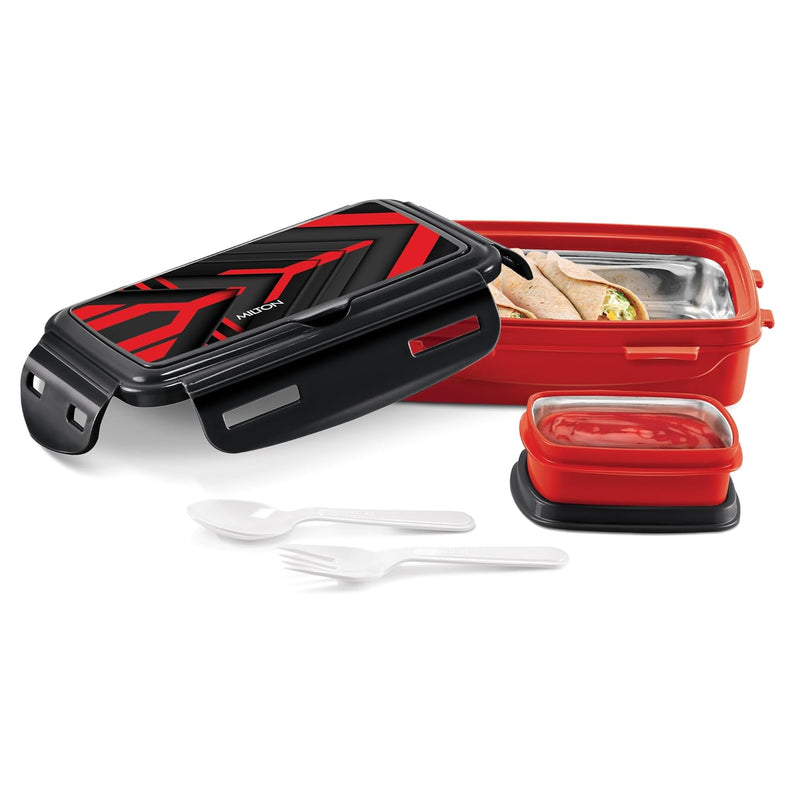 Milton Flavour Inner Stainless Steel Tiffin Box — side view