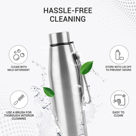MILTON Drift 1000 Stainless Steel Water Bottle 950 ml | Set of 3