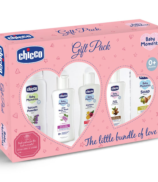 Chicco Baby Essential Gift Set Pink with CHICCO Baby Essential Gift Set Blue Gift