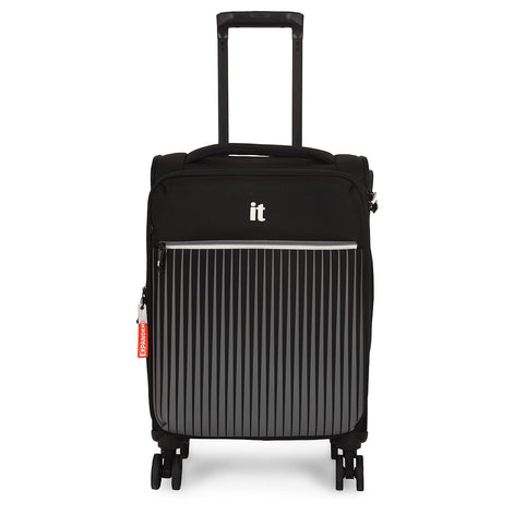 IT Luggage The Lite Black Trolley Bag