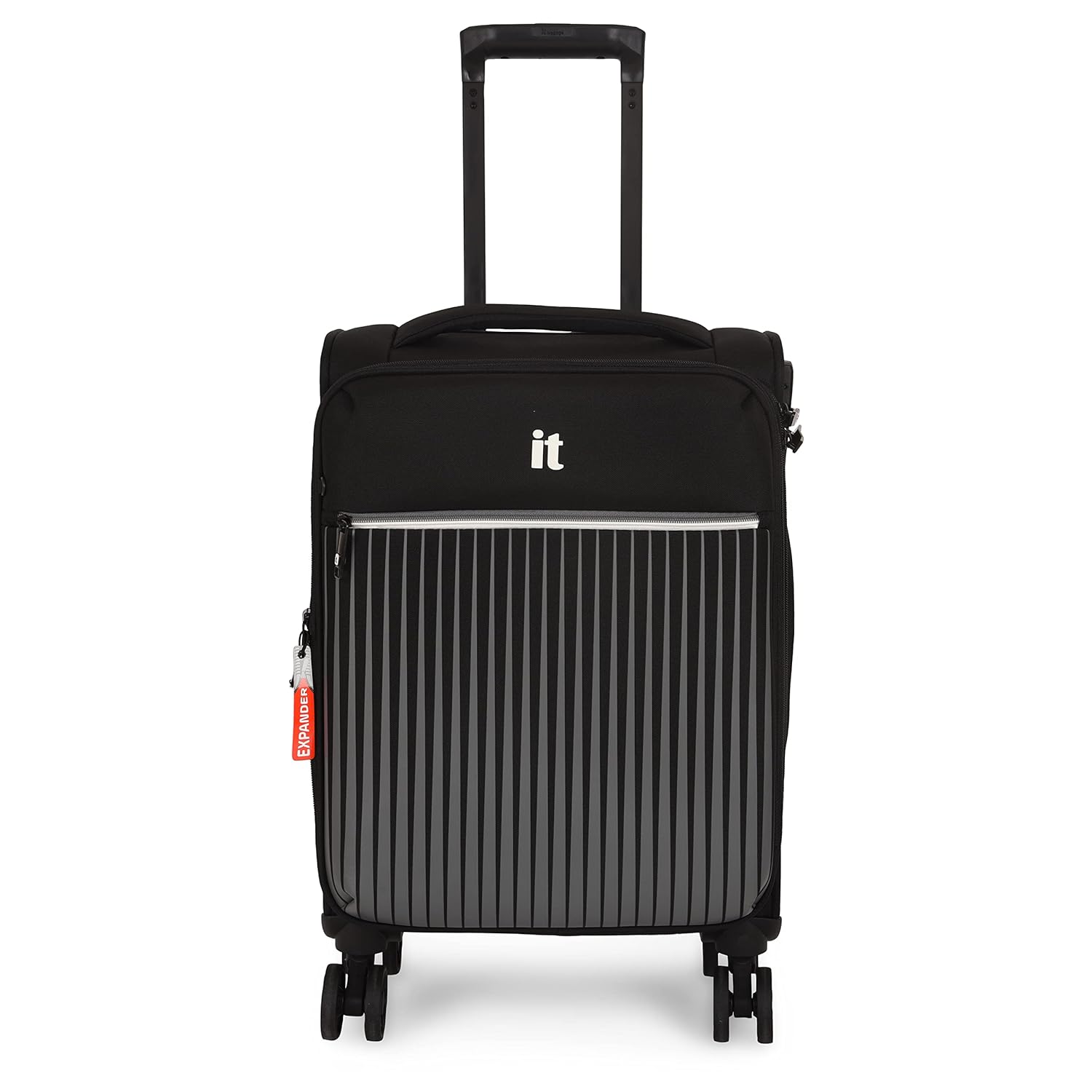 IT Luggage The Lite Black Trolley Bag