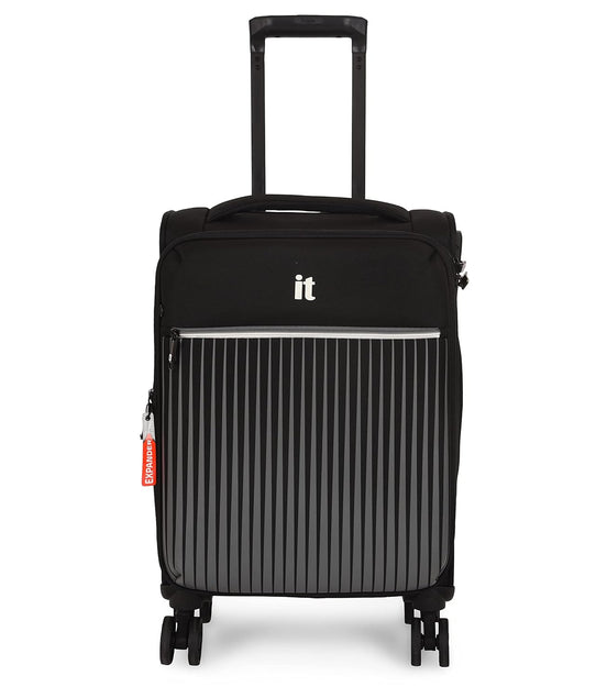 IT Luggage The Lite Black Trolley Bag