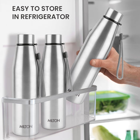 MILTON Drift 1000 Stainless Steel Water Bottle 950 ml | Set of 3