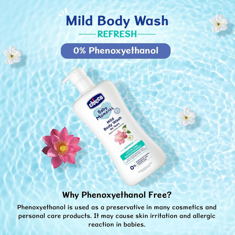 Chicco Baby Moments Mild Body Wash Refresh – Hydrating & Soothing Care - image 4 of 18 - Baby Care