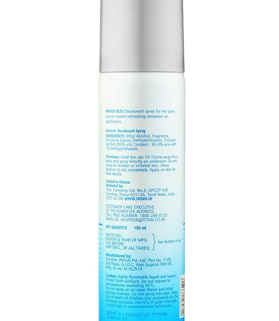 SKIN BY TITAN  DEO AMALFI POUR FEMME  150 ML